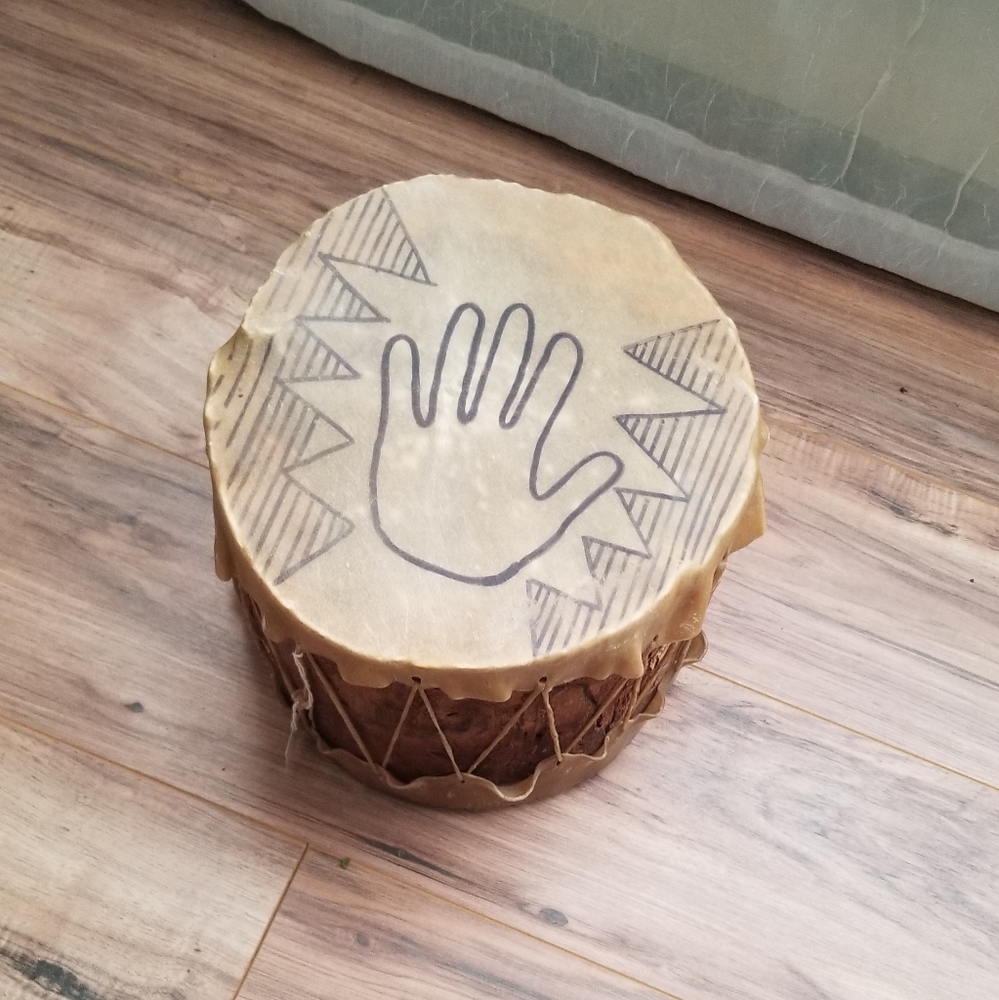 American indian antique handmade drum